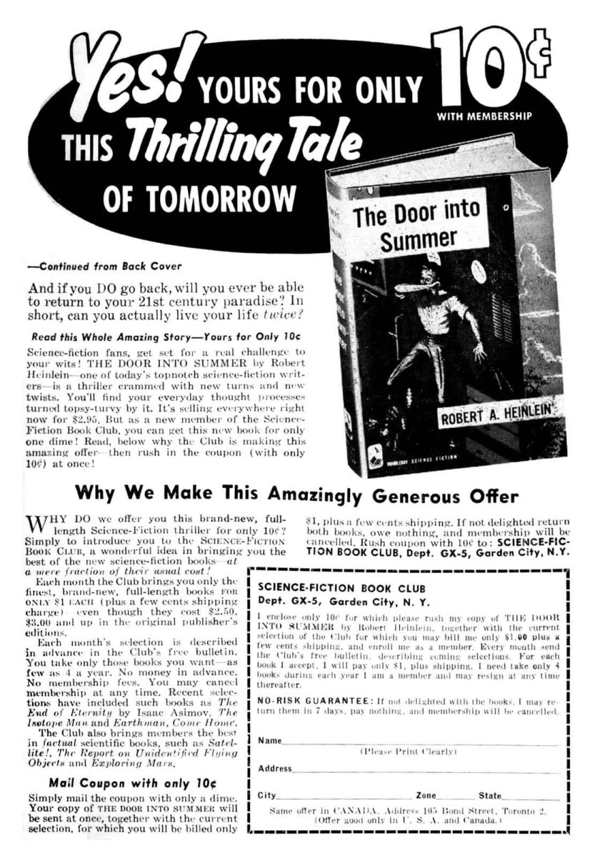 Door Into Summer ad page 2